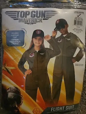 Top Gun Maverick Kids Flight Suit Halloween Costume Large(12-14) • $45.99