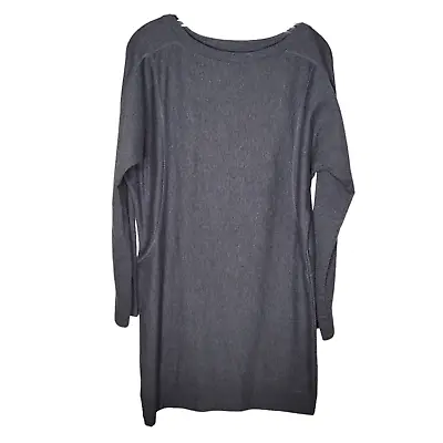 $29.99 • Buy Athleta Womens Size Lg Gray Salinas Tunic Sweatshirt Dress Long Sleeve Lounge