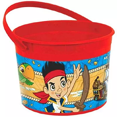 Jake And The Never Land Pirates Kids Birthday Party Favor Plastic Toy Bucket • £8.45