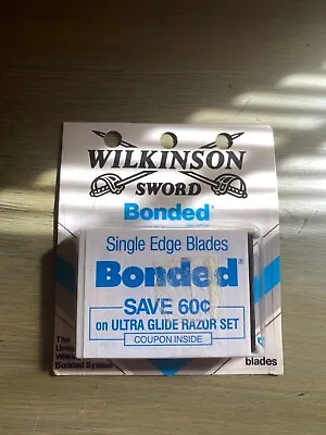 Vintage Wilkinson Sword 5 Bonded Razor Blades UNUSED In PACKAGING Nos  • $14