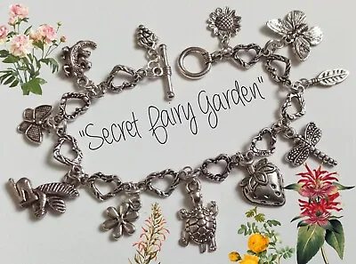  Secret Fairy Garden  Gypsy Style Charm Bracelet Hippie Boho Festival Jewellery • £6.99