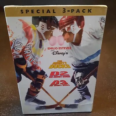 NEW Disney The Mighty Ducks Trilogy D1 D2 D3 Special 3 Pack  Boxset DVD 1996 • $26.99