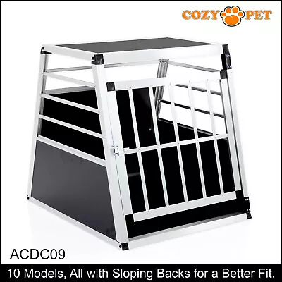 Aluminium Car Dog Cage Cozy Pet Travel Puppy Crate Pet Carrier Transport ACDC09 • £68.99