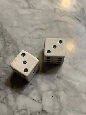 Small White Dice Small Dot - Nice Condition • $0.99