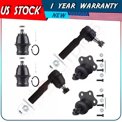 For 1998-1999 Dodge Dakota Durango 6Pcs Ball Joints Steering Outer Tie Rod End • $46.73