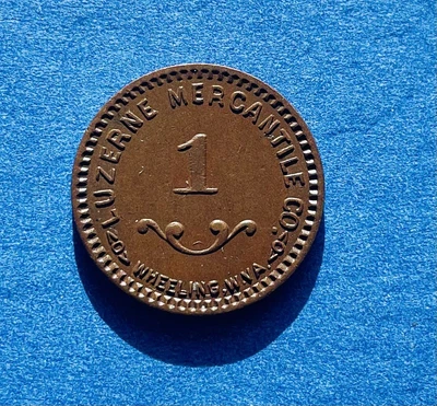 $4.99 • Buy Vintage Coal Scrip Token Luzerne Mercantile Co. Wheeling West Va. High Grade
