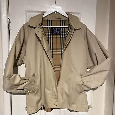 £99 • Buy Burberry Vintage Harrington Style Jacket Ladies Size 14 , 44  Chest