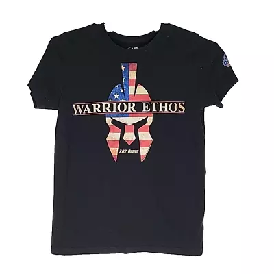 7.62 Designs Warrior Ethos T-Shirt Size Medium Black Short Sleeve • $11.05