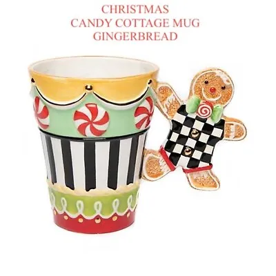 Mackenzie Christmas Candy Cottage Mug Childs Gingerbread Man New • $59