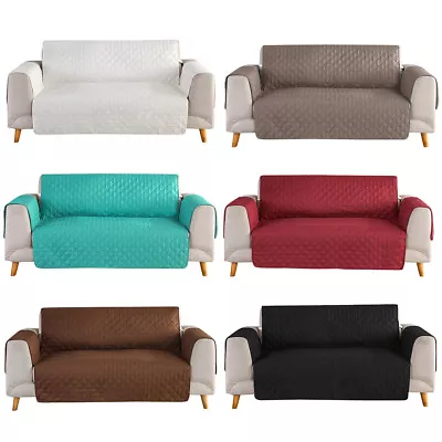 Microfiber Quilted Waterproof Sofa Cover Chair Couch Slipcover Pet Dog Kids Mat • $23.99