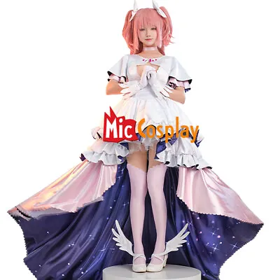 Women's Kaname Madoka Cosplay Costume Magical Girl Puffy Star Dress With Gloves • $104.99