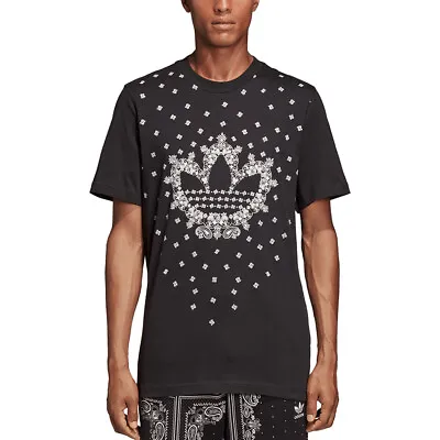 $33 • Buy Adidas Originals Men's Tee T-Shirt Bandana Trefoil - Black