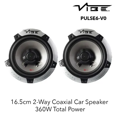 Vibe PULSE 6-V0 - 6.5  16.5cm 2-Way Coaxial Car Door Speakers 360W Total Power • £34.95