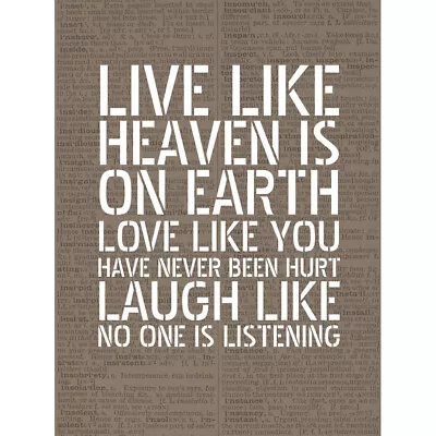 £12.99 • Buy Dictionary Page Quote Live Love Laugh Canvas Wall Art Print Poster