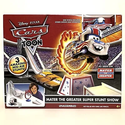 Disney Pixar Cars Toon Mater The Greater Super Stunt Show Race Track • $124.98