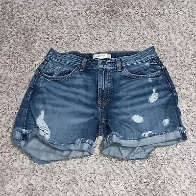 Women's MM Vintage Shorts Size 26 Color Blue Boyfriend Short Beach Lake Cute... • $15