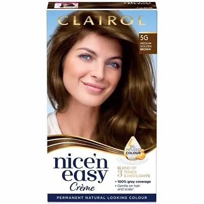 Clairol Nice'n Easy Creme Natural  Permanent Hair Dye Choose Shade • £8.75
