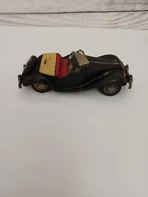 Vintage Midget MG Black Convertible Roadster BANDAI Toy Car Made In Japan 1950s • $21.75