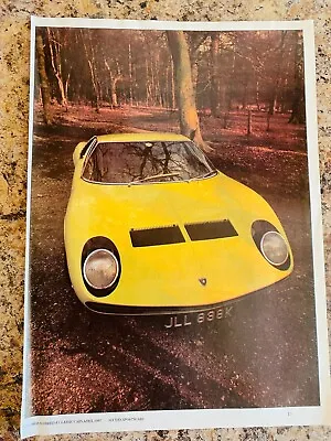 Lamborghini Mira Jll838 K Yellow Poster Advert Approx A4 File O • $2.51
