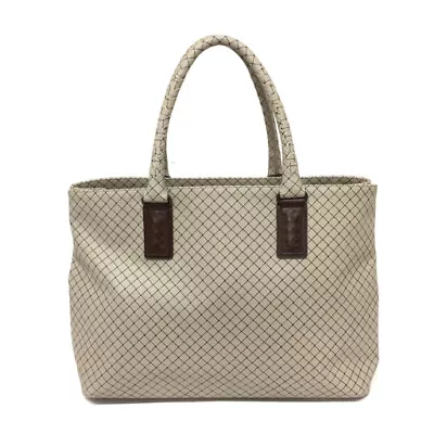 Bottega Veneta Marco Polo Tote Bag PVC Beige From Japan 011 6079171 • $200