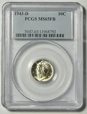 1943-D Mercury Dime PCGS MS-65 FB #68792 • $52.50