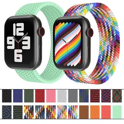$5.69 • Buy For Apple Watch Series SE 7 6 5 4 3 IWatch Band Nylon Strap 38 40 41 42 44 45 Au