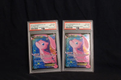 $50 • Buy MEW EX FULL ART HOLO 2013 Pokemon B&W Legendary Treasures Radiant - PSA 8 - RC24