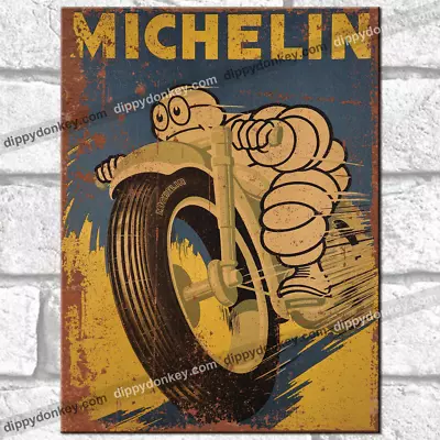 £3.95 • Buy MICHELIN Man Motorbike Metal Signs Vintage Retro Bar Pub Garage Replica Tin Sign