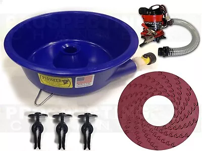 BLUE BOWL PAN GOLD Prospecting DREAM MAT CONCENTRATOR + PUMP + LEVELER KIT • $162.95