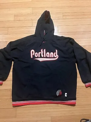 Vintage Starter Portland Trail Blazers Hood NBA Hoodie Mens Size XL • $49.49