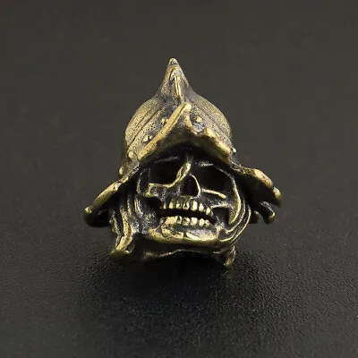 Devil Helmet Skull Paracord Beads Lanyard Bead BrassWhite Copper • $9.11