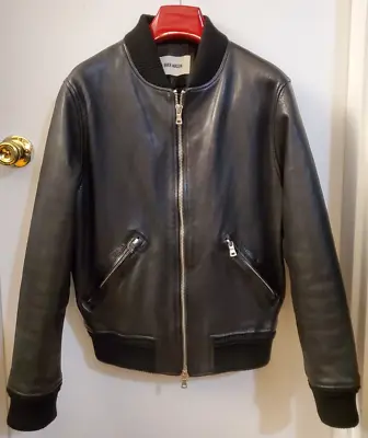 Buck Mason - Bruiser Bomber Leather Jacket - Size Small (Gen 1) • $350
