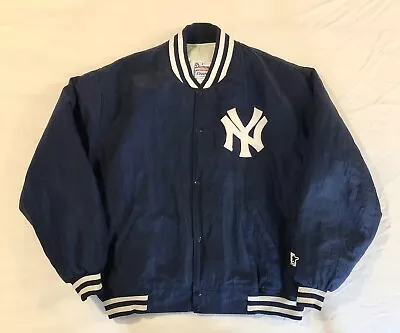 VTG New York Yankees Starter Diamond Collection Jacket MLB Sz 2XL USA Made -READ • $59.99