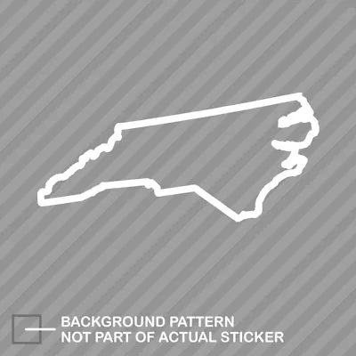 North Carolina Outline Sticker Die Cut Decal NC • $21.96