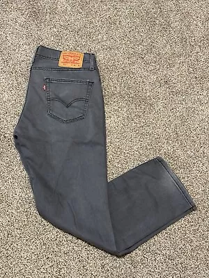 Levis Strauss 511 34x30 Slim Modern Fit Medium Gray Wash Denim Jeans • $24