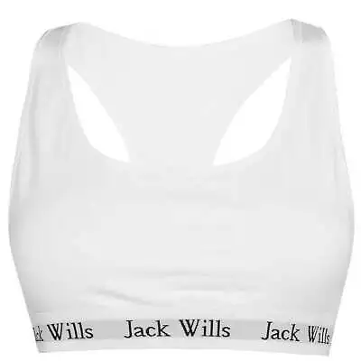 £7 • Buy Jack Wills Crop Bralet Ladies Underclothes Lightly Lined Bralettes Racer Back