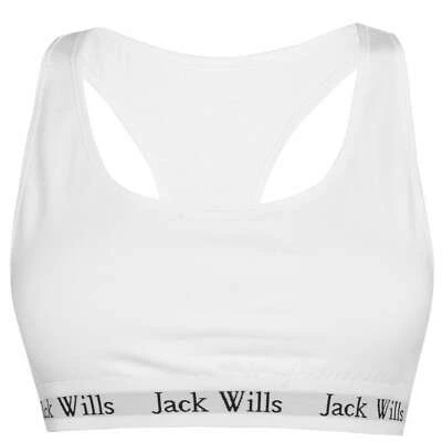 £7 • Buy Jack Wills Crop Bralet Ladies Underclothes Lightly Lined Bralettes Racer Back