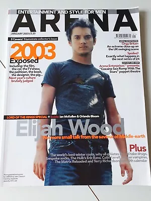 Elijah Wood Ian McKellen Rare Arena Magazine January 2003 Lord Of The Rings • £5.50