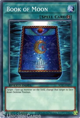 SGX3-ENI31 Book Of Moon :: Common 1st Edition Mint YuGiOh Card • £1.60