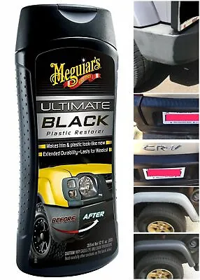 Meguiar's G15812 Ultimate Black Plastic Restorer UV Protection - 12 Oz. • $13.39