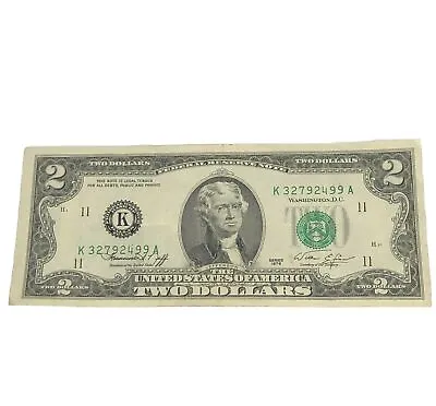 1976 Series 2 Dollar Bill RARE K Series Crisp Fast Shipping - Please Inspect VGC • $1000