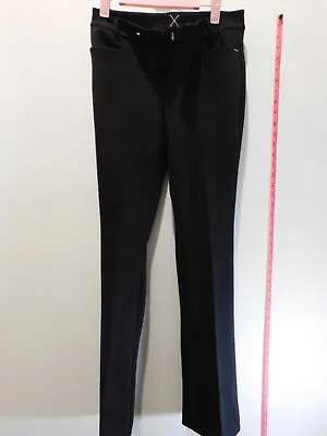 MAC Dream Luxury Black Slim Fit Stretch Slacks/Pants Ladies Women's 00/32 • £18.05
