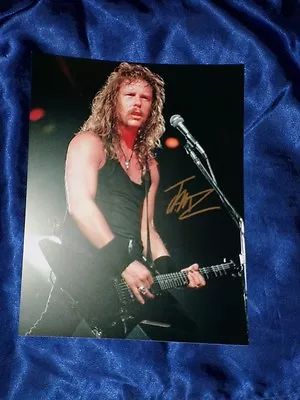 $69.95 • Buy METALLICA JAMES HETFIELD Hand Signed 8'x6 Photo + COA  
