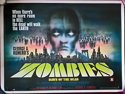 Zombies Dawn Of The Dead  1965 Original  Uk Quad Poster On Linen • £650