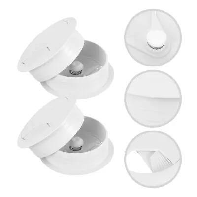 6 Pcs Cable Wire Tabletop Organizer Plastic Cord Wall Hole Cover Office • £7.99