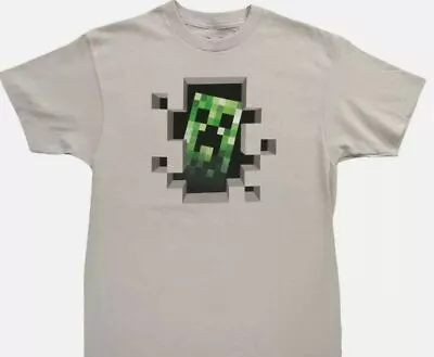 Kids Minecraft Creeper Tee Shirt - Short Sleeve TShirt SML OFFICIALLY LICENSED • $4.97