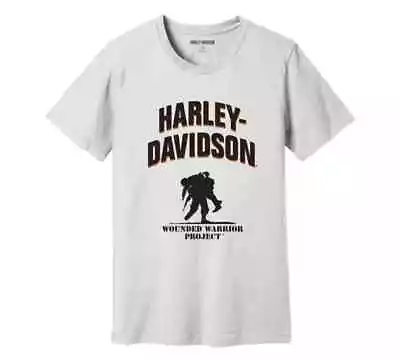 Harley-davidson® Mens Wounded Warrior T-shirt White 2xl • $39.95