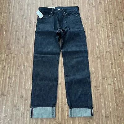 NWT Helmut Lang Selvedge Button Fly Jeans Men 28x33 Indigo Retro Made USA $260 • $97.50