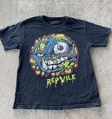 Vintage Madball T-Shirt Reptile Youth XL Black Retro Preowned • $29.99