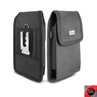 For Samsung Galaxy S7 Nylon Rugged Pouch Case Belt Clip Holster (fit/w Otterbox) • $14.91